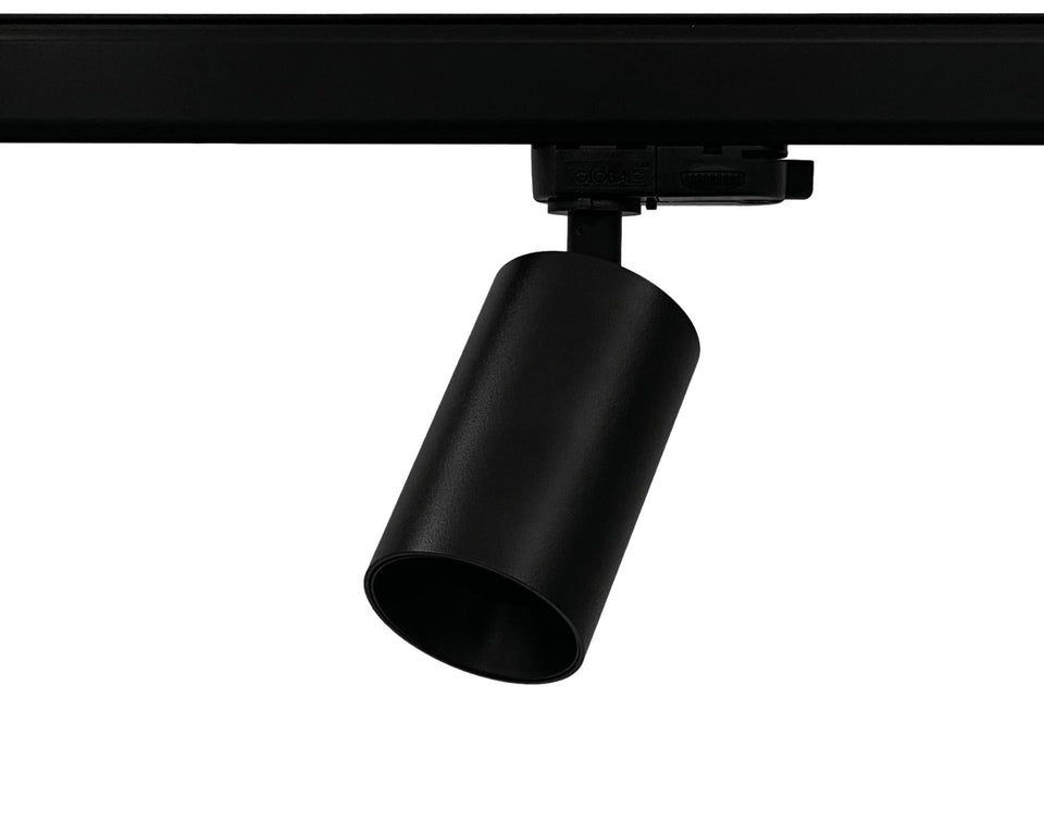 HELIOS GU10 railspot zwart voor 3-fase rail