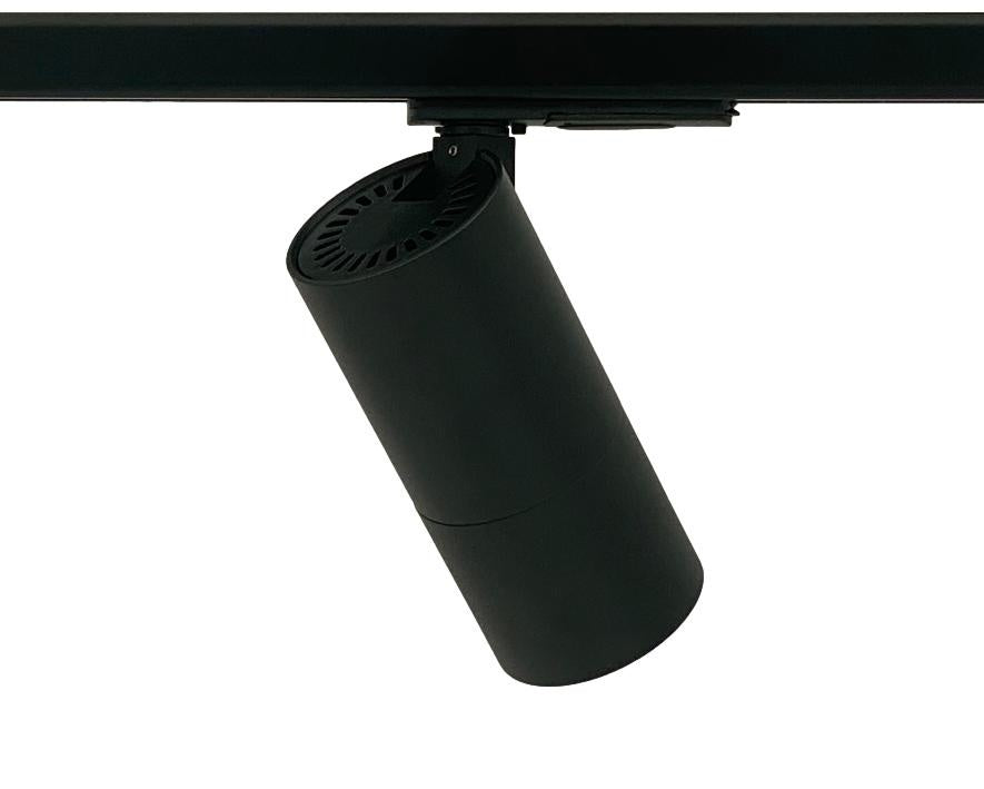 lichtrail met zwarte 1-fase rail spots