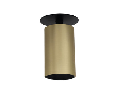 kantelbare inbouwspot in de kleur messing