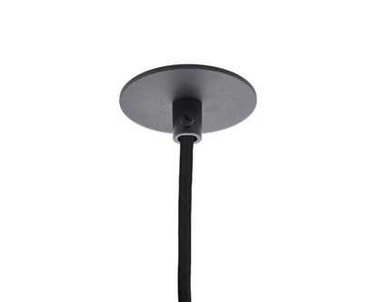 Inbouw plafondkap voor hanglamp zwart