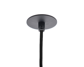 Inbouw plafondkap voor hanglamp zwart
