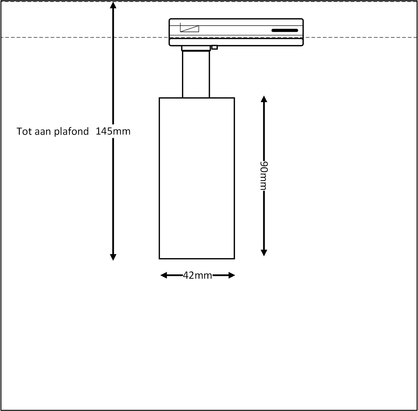 1-fase railverlichting 
