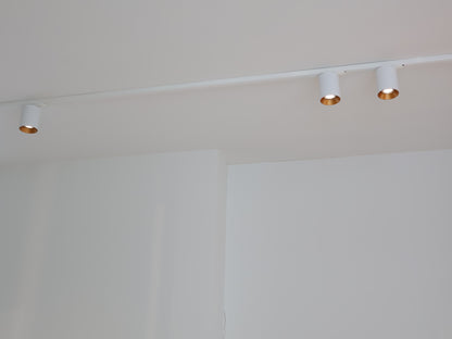 moderne railverlichting in het wit met Hue spotverlichting