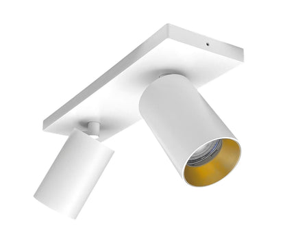 Opbouwspot HELIOS dubbel GU10 - wit
