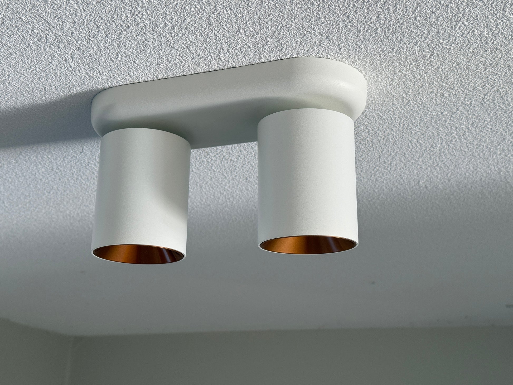 dubbele plafondspot wit