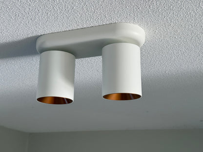 dubbele plafondspot wit