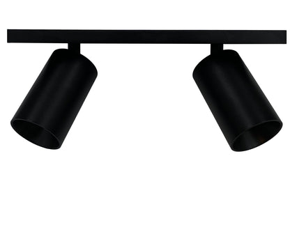 Opbouwspot HELIOS dubbel GU10 - zwart