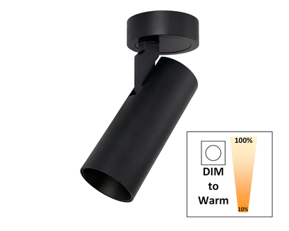 Opbouwspot SLIMM-50 zwart