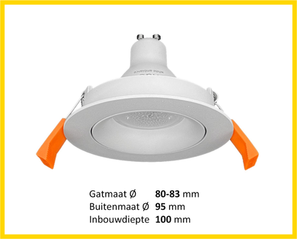 Inbouwspot - PRIME GU10 wit