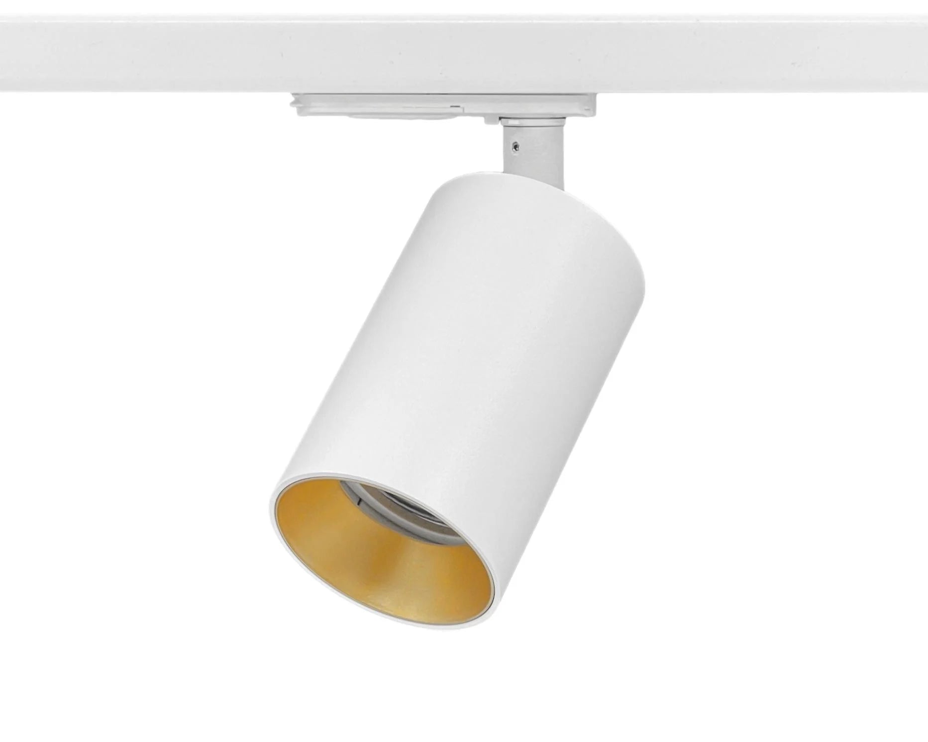 witte 1-fase railspots met gouden binnenkant