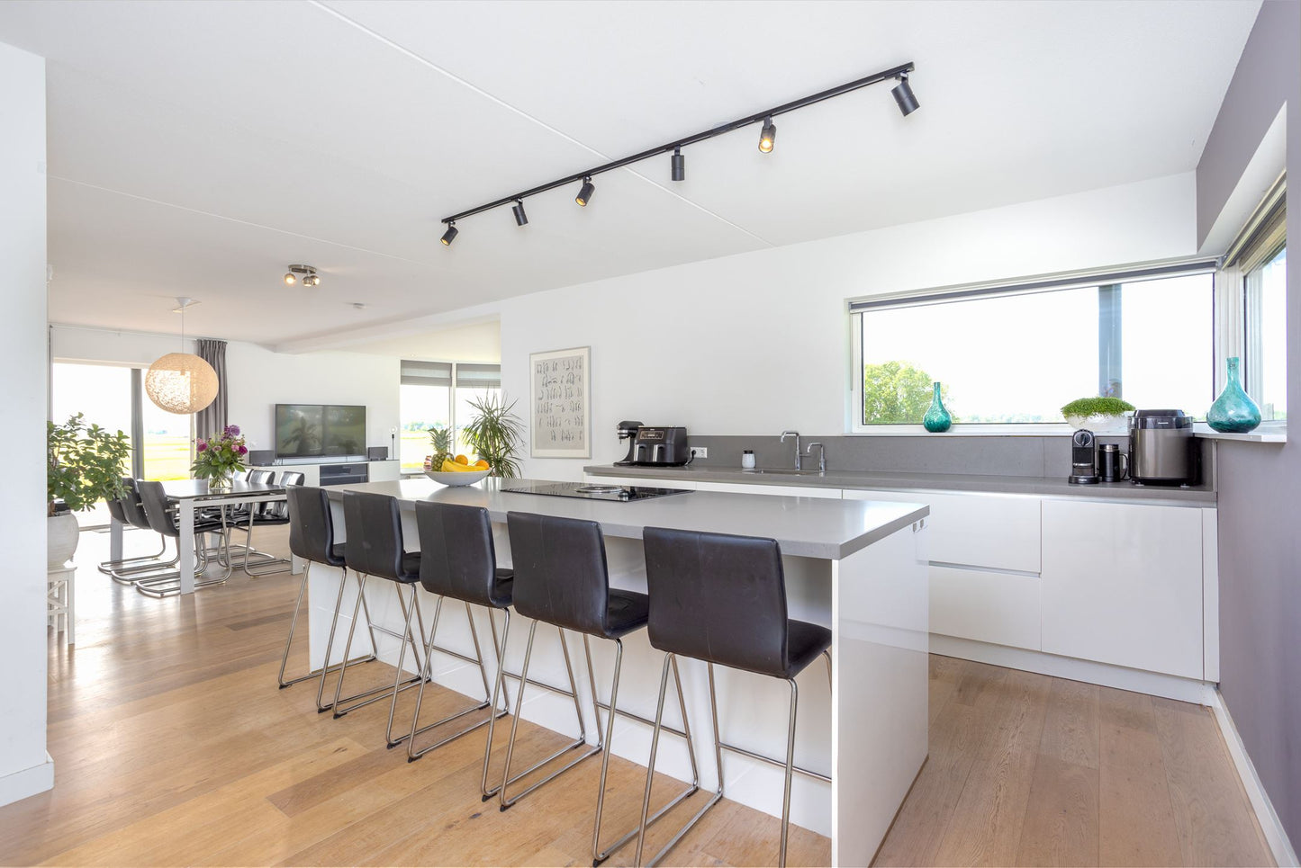 mooie zwarte railspots met GU10 fitting keukenverlichting