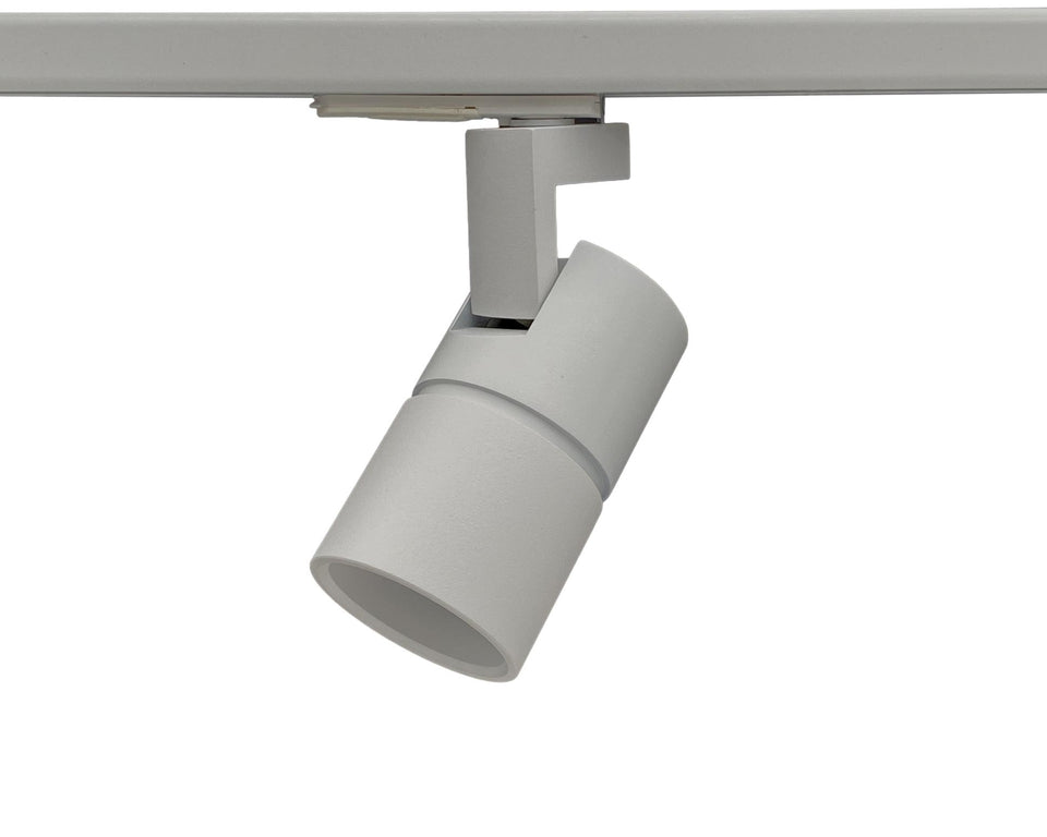 grijze railsysteem verlichting met design GU10 spots