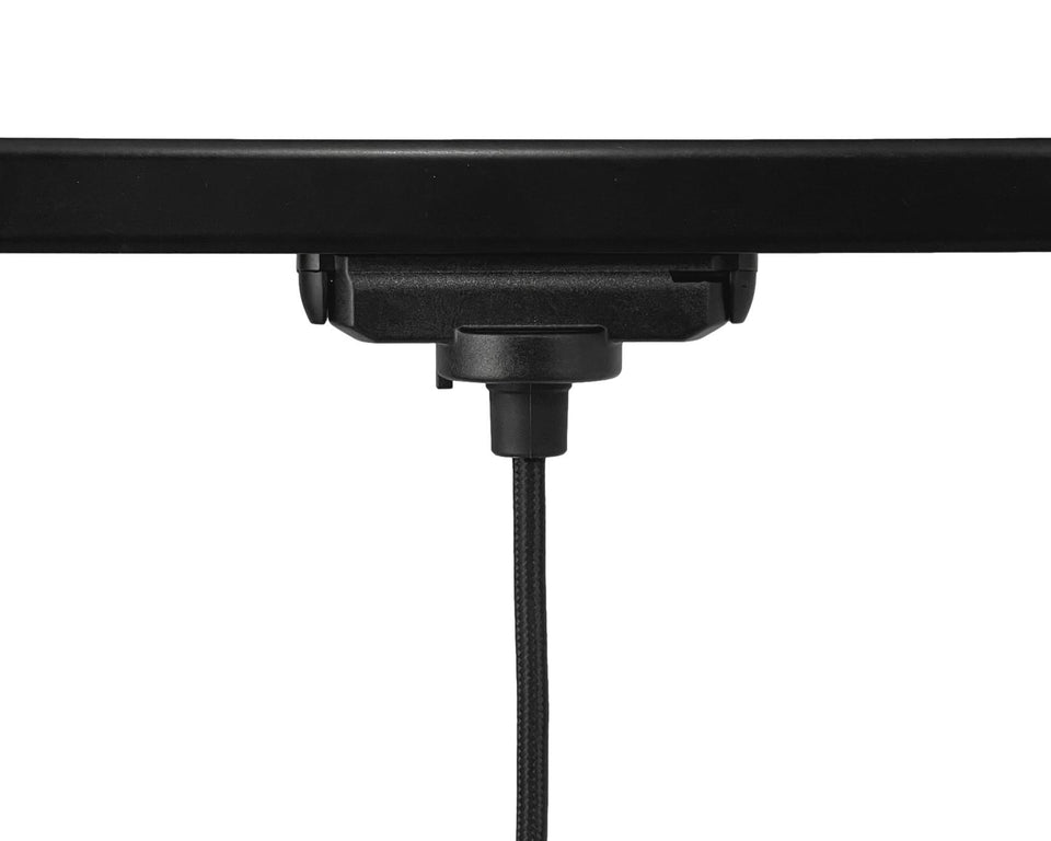 zwarte hanglamp adapter voor railverlichting