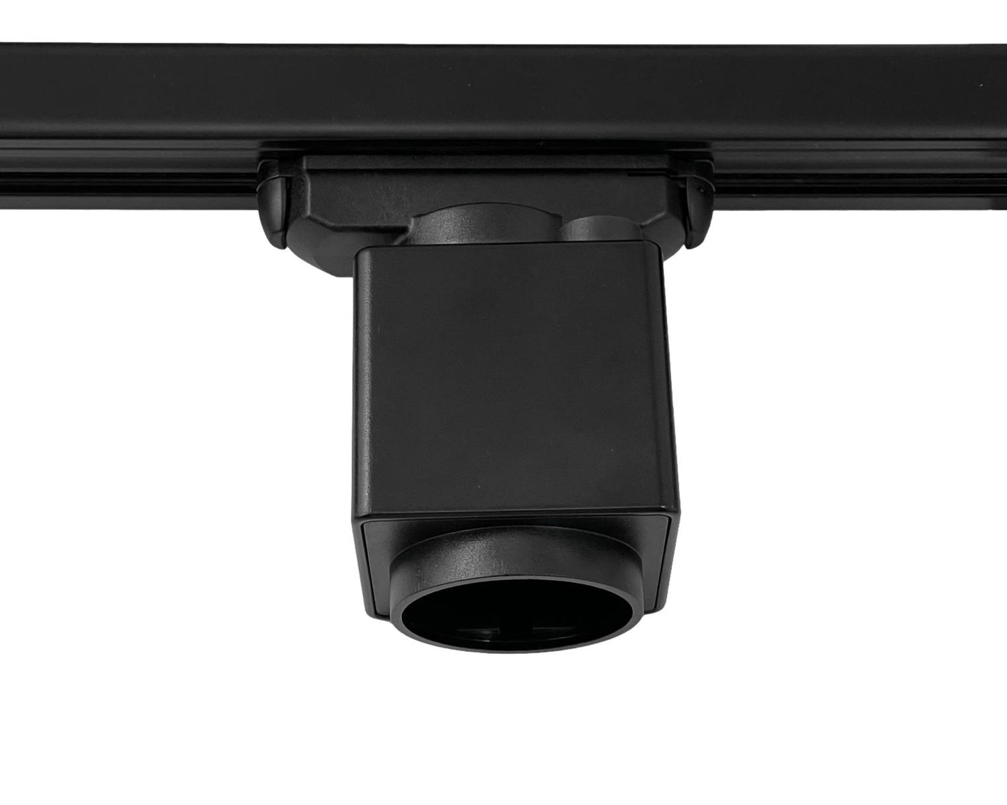 1fase rail zwart - stopcontact