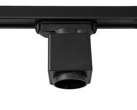 1fase rail zwart - stopcontact