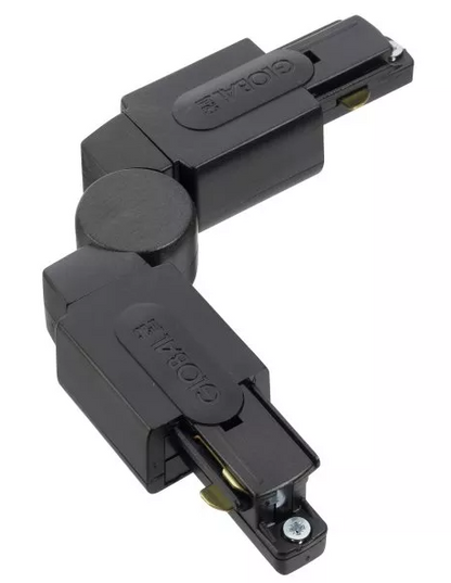 1fase rail zwart - verstelbaar hoekstuk GB24-2