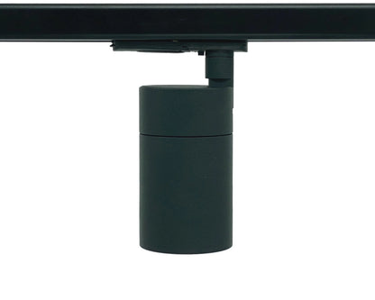 complete set railverlichting Nordic Aluminium met zwarte GU10 railspots