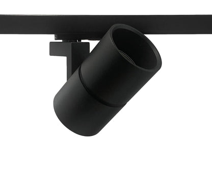 zwarte 1-fase railspot die naar boven te richten is