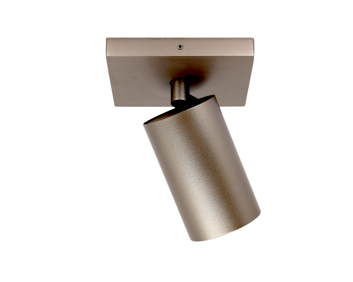 richtbare opbouwspot met gu10 fitting in champagnekleur