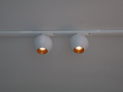 witte ronde railspot met gu10 fitting voor Nordic Aluminium railverlichting