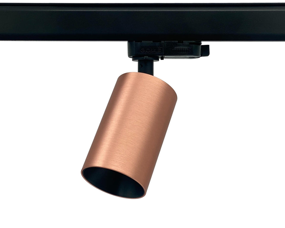 HELIOS GU10 railspot rosé voor 3-fase rail