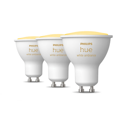 Philips HUE White Ambiance GU10 (3-pack)