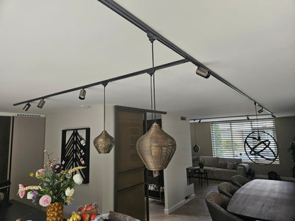 1-fase track verlichting voor de living 