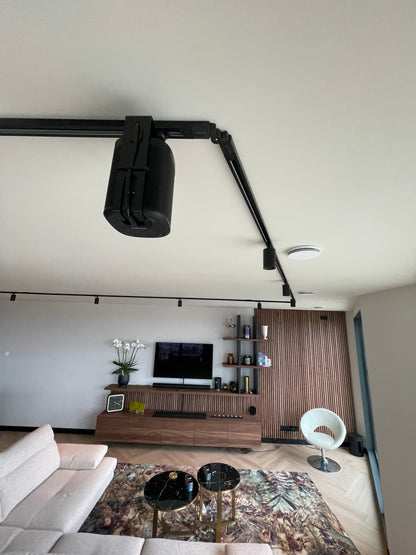 hoekstuk verstelbaar railsysteem zwart