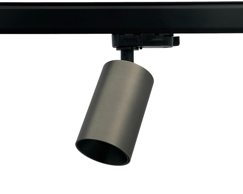 HELIOS GU10 railspots gunmetal in een winkel