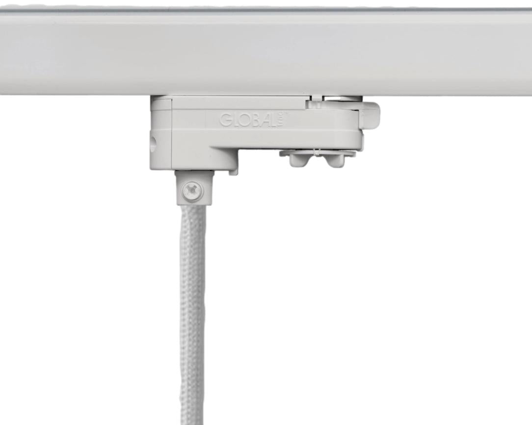 3fase rail grijs - hanglamp connector