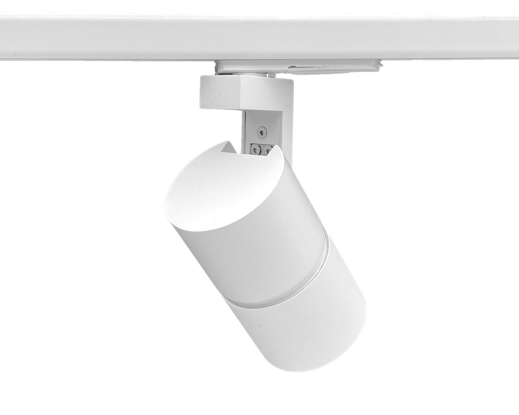 Moderne witte railspot voor 1-fase railverlichting voor woningen