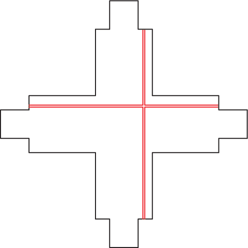 3fase rail wit - kruisverbinding XTS38-3