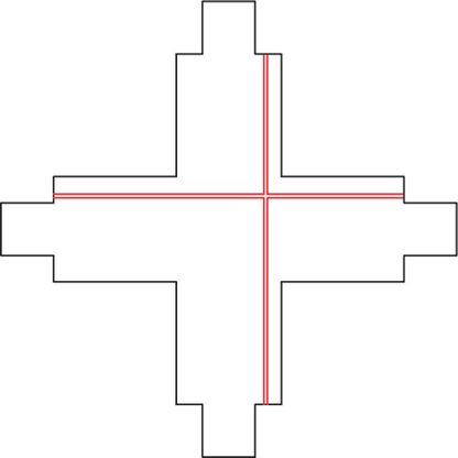 3fase rail wit - kruisverbinding XTS38-3