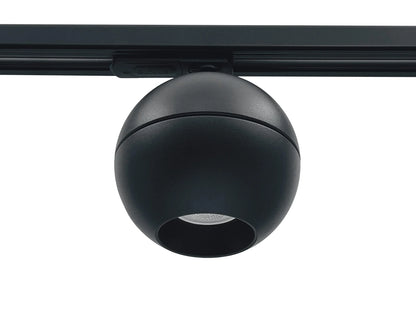 zwarte ronde trackverlichting met gu10 fitting