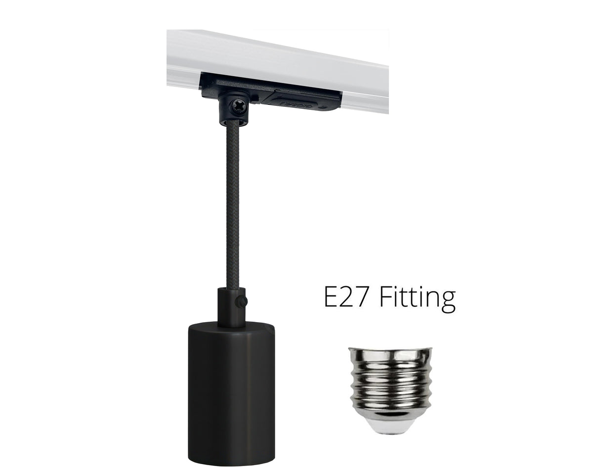 railverlichting met fitting voor hanglamp